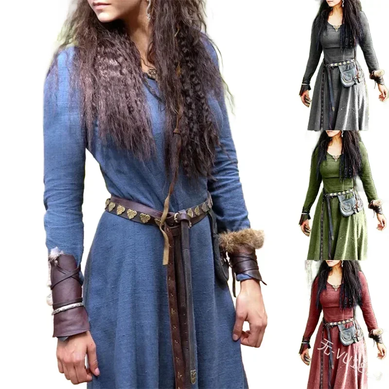 Abo Medievale Rinascimentale Da Donna Abo Vtoriano Maniche Lunghe