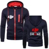DJI Pilot Drone Print Men's Warm Hoodie Sweatshirt Coat 1
