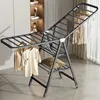 1pcs Folding Floor Drying Rack Household Bedroom Balcony Hanging Clothes Drying Quilt Hanging Rod Can Be Folded Storage 1