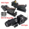 EOTECH G33 G43 3X G45 5X Magnifier 558 Holographic Collimator Red Dot Sight 4X32 Sight With Red Dot Real Fiber Optics RifleScope