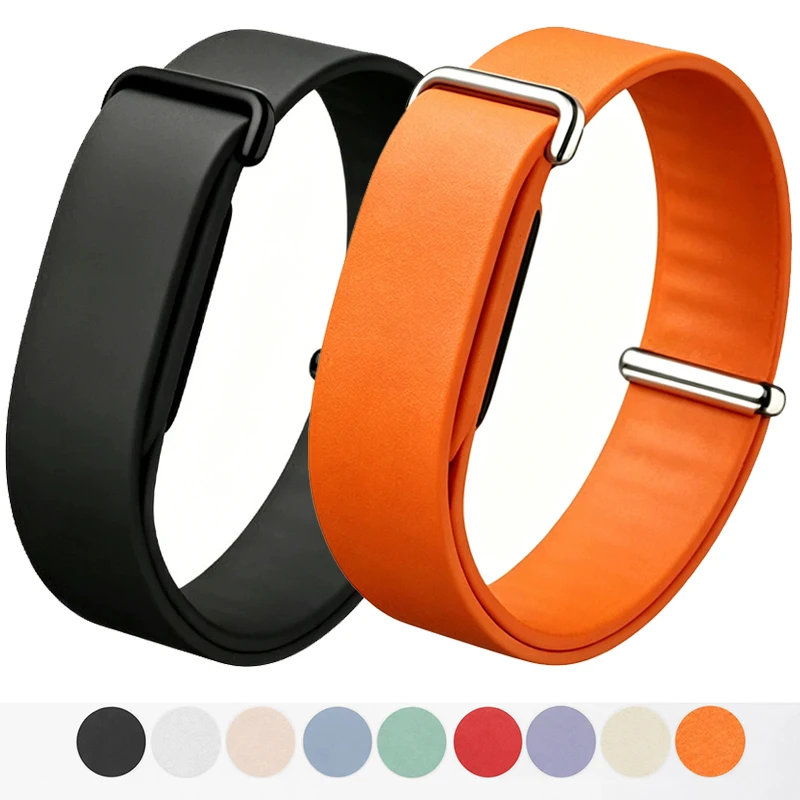 Silicone Sport Loop Watch Strap - Soft and Durable Replacement Wristband Bracelet