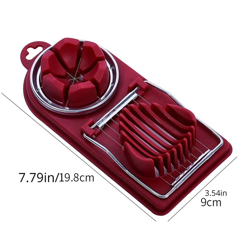 Multifunctional Egg Cutter Stainless Steel Egg Slicer Sectioner Cutter Mold Flower-Shape Luncheon Meat  Kitchen Tools Cooking