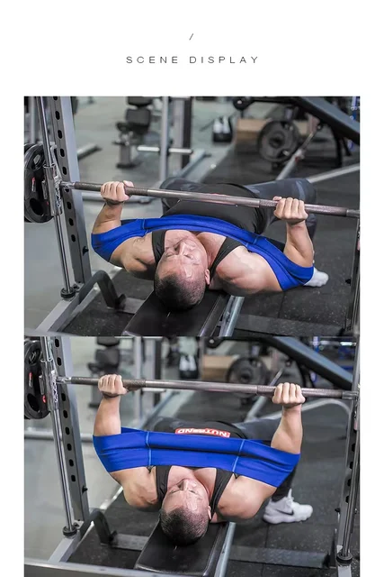 Bench Press Press Up With Resistance Band Elastic Bands For