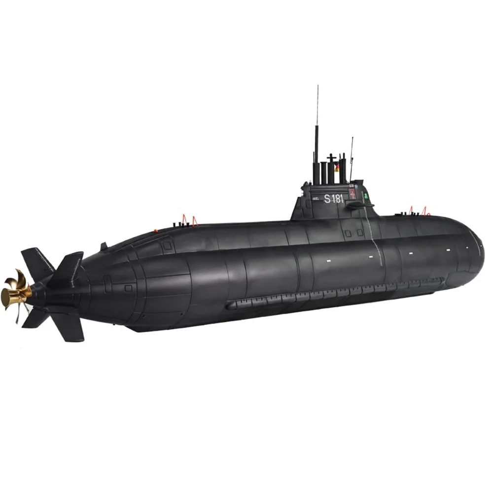 1/48 유형 212A 독일 U-보트 RC 잠수함 모델 키트 전문 군사 매니아 잠수함 디스플레이 모델 HobbyToki 7615K