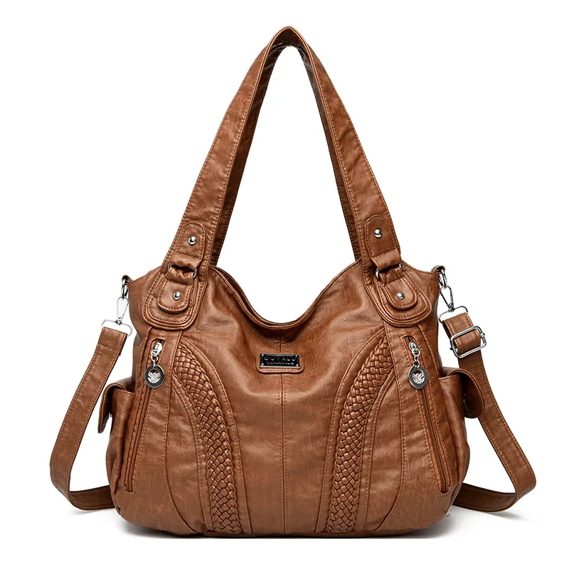 Borse a tracolla da donna morbide di grande capacità di alta qualità borsa a tracolla di lusso per le donne 2024 borse da donna di moda borsa Sac - immagine 2