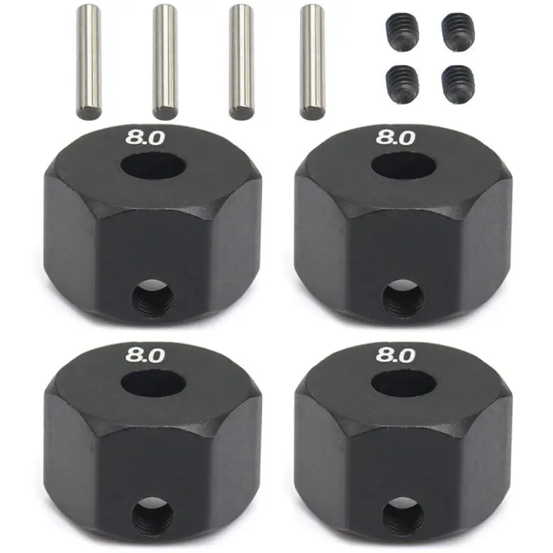 

4Pcs 12MM Wheel Hex Hub For 1/10 RC Crawler Axial SCX10 Traxxax Trx4 Tamiya MST RC Car Part