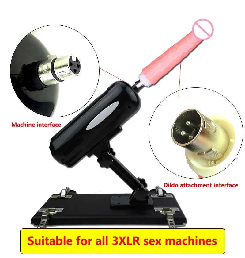 Silicone Dildos Sex Toys for Women Pleasure Sex Masturbation Machine Penis Attachments 3XLR Connector sex toy