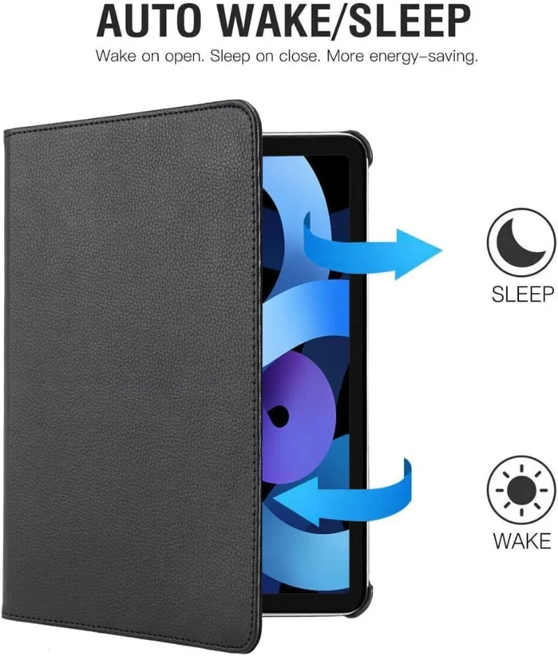 Premium 360 Rotating Stand Tablet Cover with Auto Sleep/Wake Feature