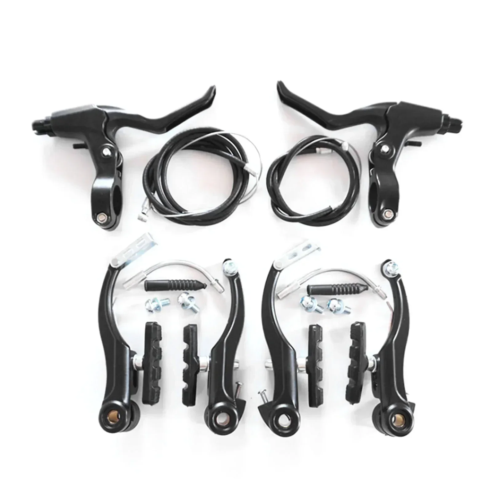Bike Front Rear V Brakes Front Rear Caliper Set Brake Cycling Kit for MTB BMX Folding Road Mountain Bicycle Bikes Brake Set,bicycle v brake calipers,bicycle v brake parts