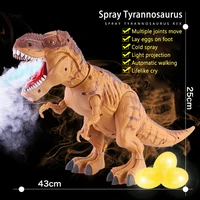 Large Electric Dinosaur Toys Walking Jet Dinosaur World With Mechanical Voice Tyrannosaurus Rex Luminous Egg Children Baby Gifts 1