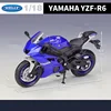 Welly 1:12 Yamaha YZF-R6 Alloy Racing Motorcycle Model Diecast Metal Street Sports Motorbike Model Collection Childrens Toy Gift 4