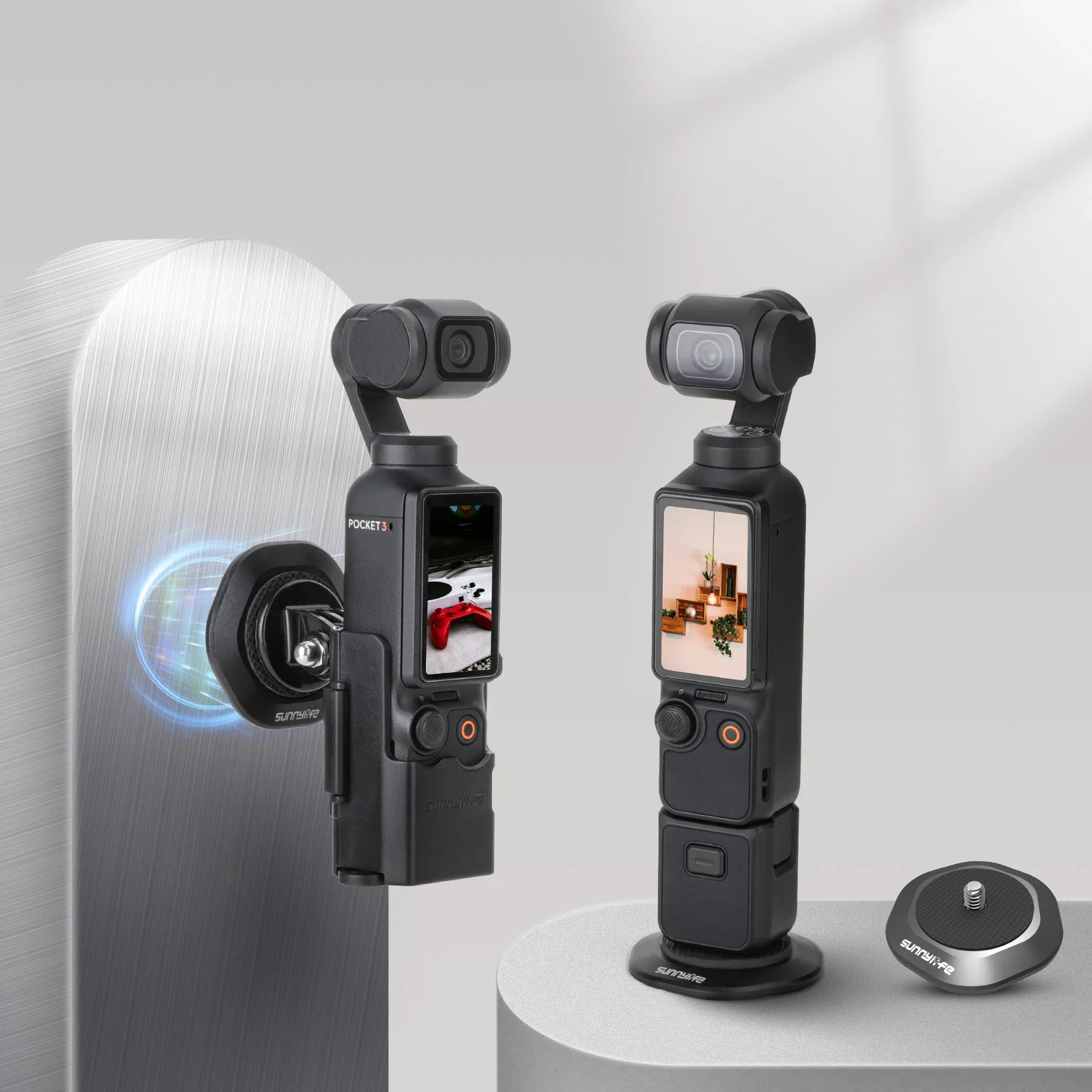 

Sunnylife для DJI Osmo Pocket 3/2/Insta360 ONE/X/3/2/FIMI присоска для ладони, адаптер расширения, многофункциональный кронштейн