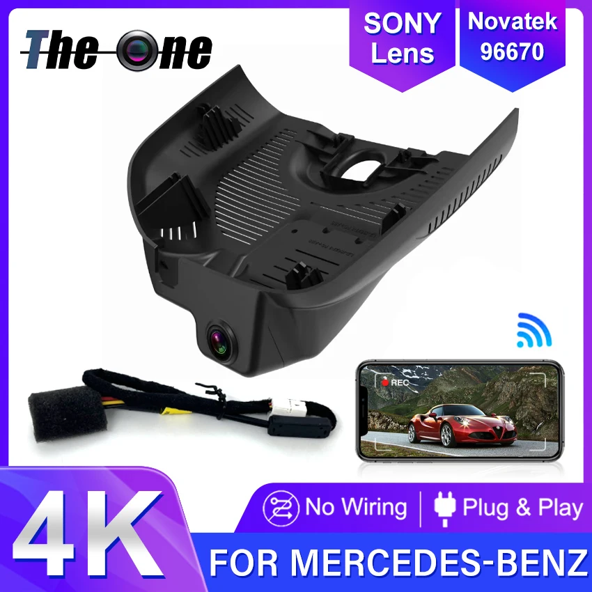 

Dash Cam For Mercedes-Benz EQE 350 500 SUV For MB EQE350 EQE500 4MATIC 2023 2024 4K 2160P Car DVR Video Recorder WIFI Connection