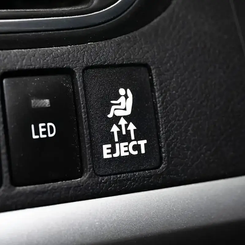 Humorous Eject Button Stickers - Novelty Gift