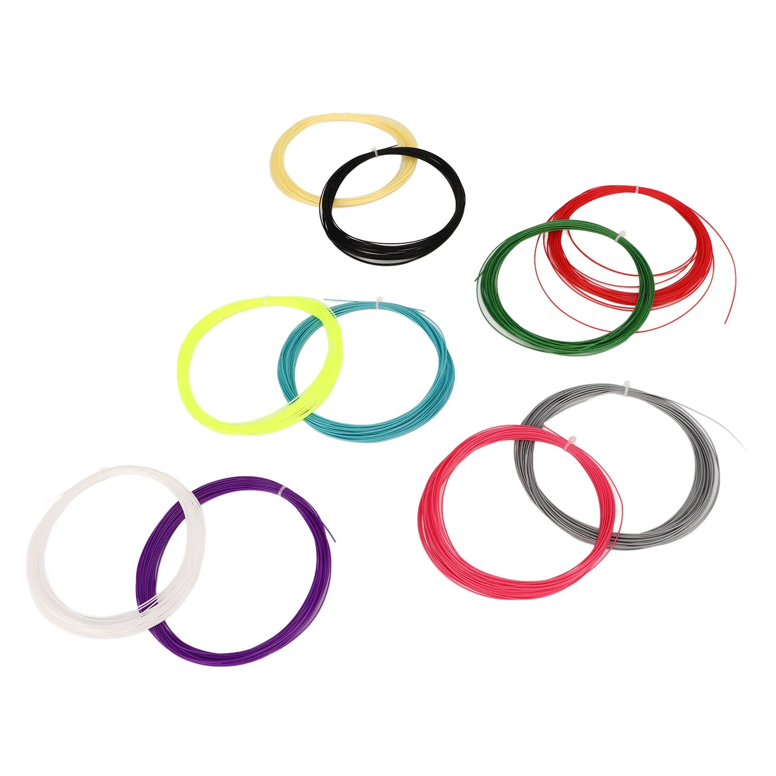 Badminton Racquet String Badminton String High Strength 10 Metres Long High Elastic Color Mixing Nanofiber for Playground