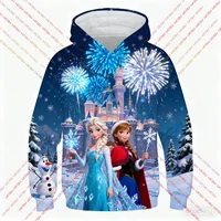 Christmas Disney Princesses Women's Pure Sweatshirt Hooded Sweatshirt Fashion Casual Pants Unique Print Plus Size Streetwear