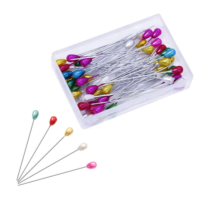 1.5 Inch Straight Pins Glass Ball Head Sewing Pins, Straight Pin Glass Ball  Head Sewing Pins for DIY Wedding Flower Ball for Dressmaker Jewelry