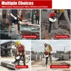2.5 HP Professional Petrol Demolition Hammer 2 Stroke Mortising Hammer Chisel Hammer with Drill Set Impact Frequency 1500 Bpm 1