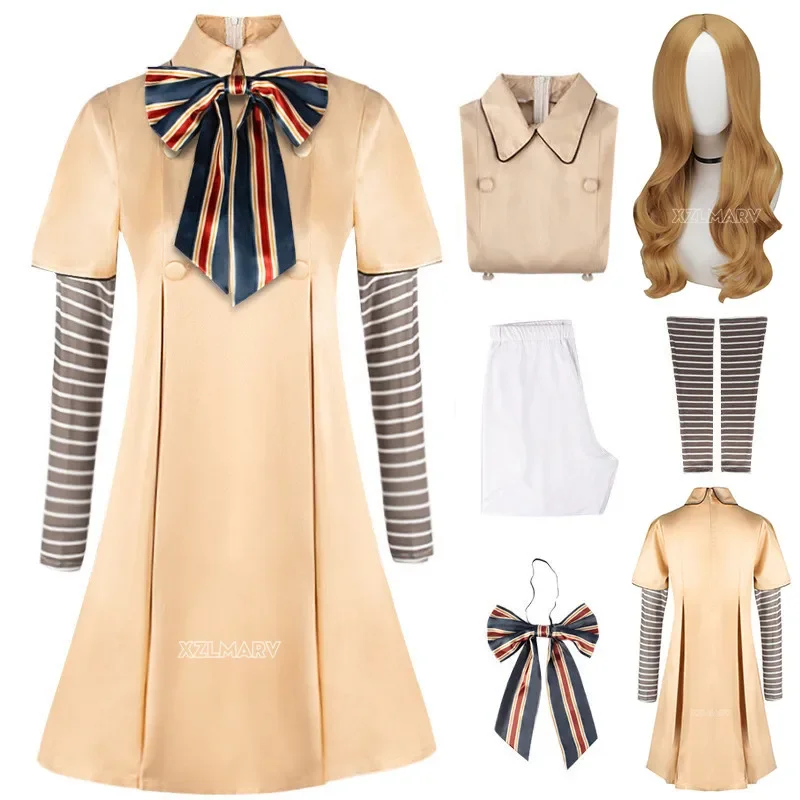 

M3gan Cosplay Costume Adult Megan Dress Ai Doll Robots Skirt Top Socks Horrible Movie M3gan Child Cosplay Dress Outfit For Girls