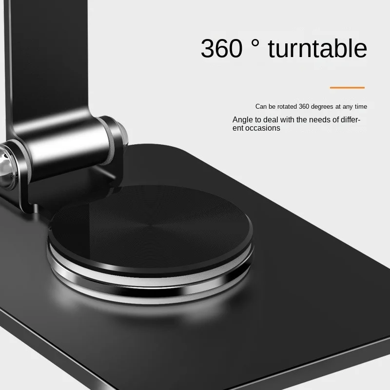 Carbon Steel Can Be Rotated 360 Degrees Mobile Phone Stand Metal Desktop Portable Folding Watch Movies  Catch Up Live Lazy Stand