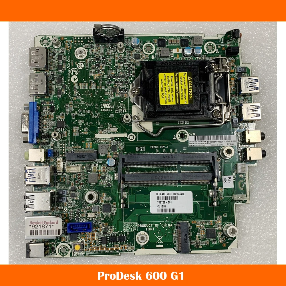 Per Scheda Madre Di Sistema Hp Prodesk 600 G1 746722-001 746219-002 746722-501