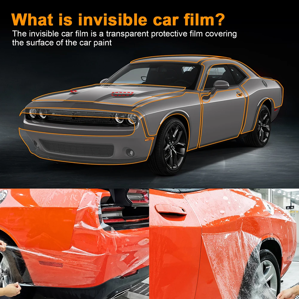 forDodgeChallengerBase201923CarPaintProtectionFilmPreCutPPF