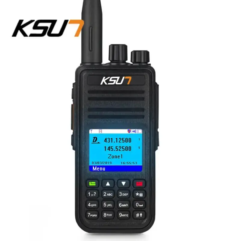 

DMR Radio Digital Walkie Talkie GPS DMR Ham Radio Amador 5W DMR VHF UHF Dual Band Compatible with Mototrbo/TYT DMR KSUN X-DM9