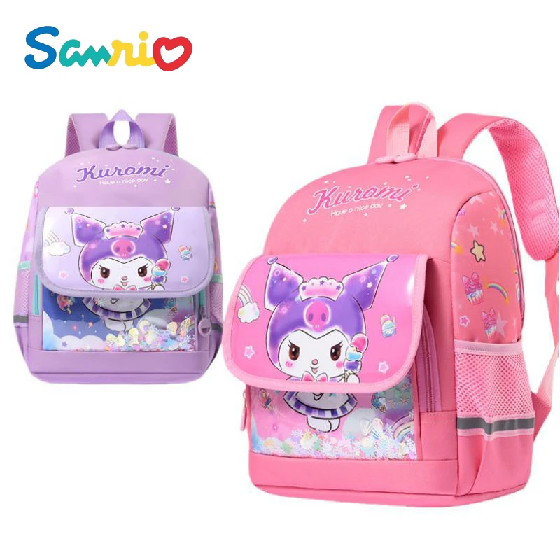 

Sanrios Hellokittys My Melody Cinnamoroll Kuromi, вместительный рюкзак для начальной школы, легкий рюкзак для детского сада
