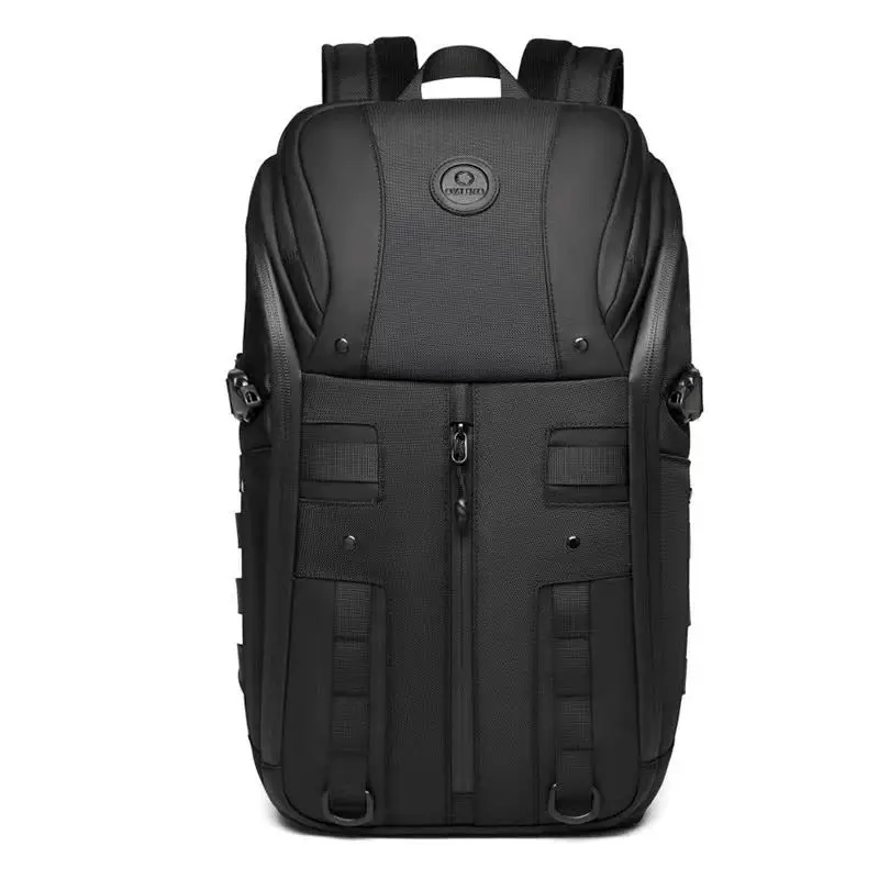 Backpack Oxford Cloth and Leather Membrane Fabric Large-capacity Travel Backpack Multifunctional Computer Business Package