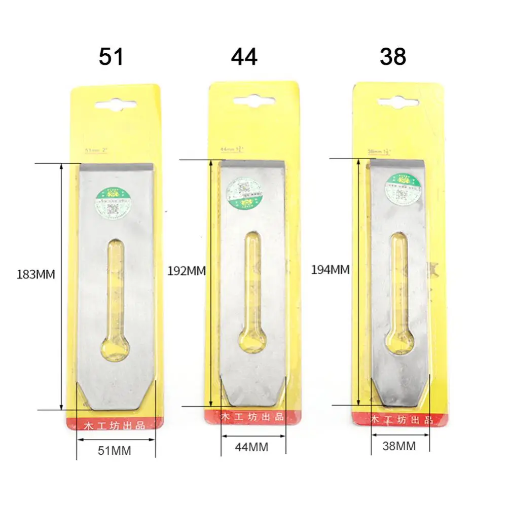 Edge Trimming Cutter Saw Blades Wear-resistant Portable 38mm/44mm/51mm Alloy Steel Woodworking Tool Planer Blades Hand woodworking hand tools
