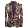 Hot Sale Leopard Print Men Suit Blazer Set With Pants 2025 Safari Suits For Men Performance DJ Jacket Luxury Singer Star Coat 2