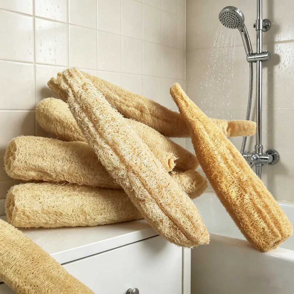 Natural Loofah Sponge - Multi-Purpose Cleaning and Exfoliating Tool