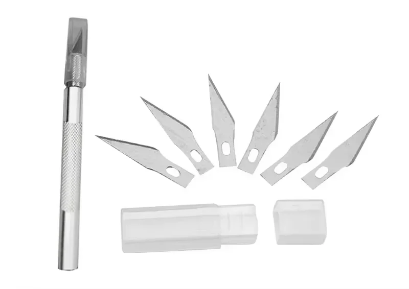 Tischtennis-Gummi-Schneidematte-Set, DIY-Schneidewerkzeug mit Schneidemesser, Zubehör zum Aufkleben von Tischtennisschlägern, langlebig – Detail 9