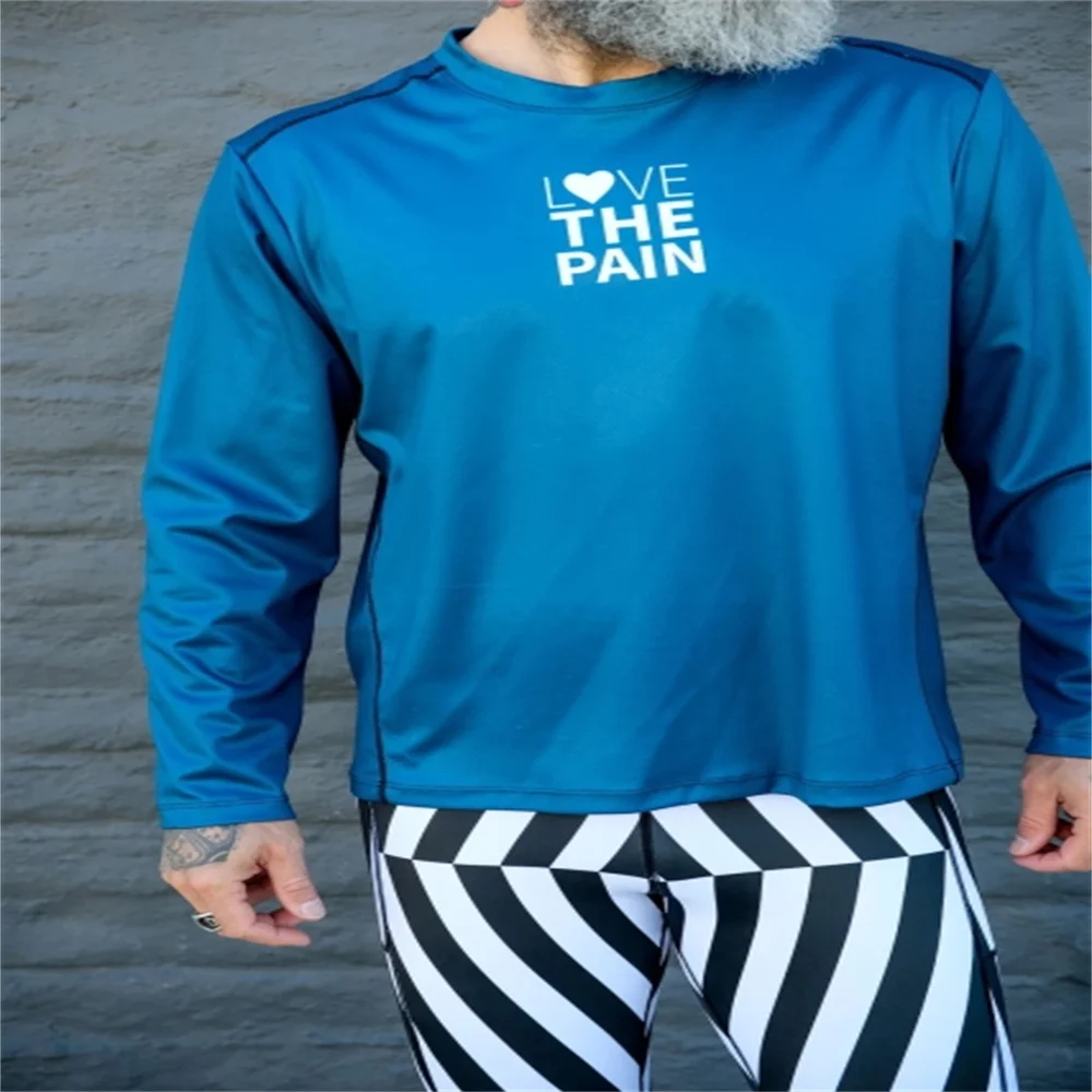 Love The Pain Men's Downhill Jerseys Mountain Bike Mtb Shirts Offroad Dh Motorcycle Long Sleeve T-shirt Motocross Sportwear New