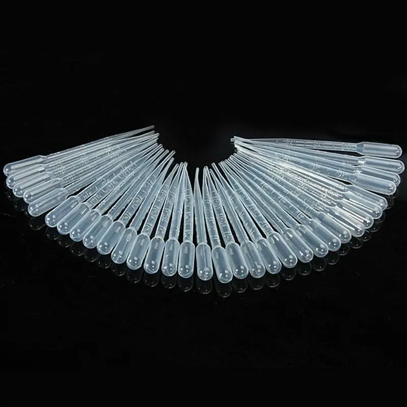 0.2/0.5/1/2/3/5/10ML Laboratory Tools Pipettes Plastic Disposable Graduated Pasteur Pipette Dropper Polyethylene Makeup Tools