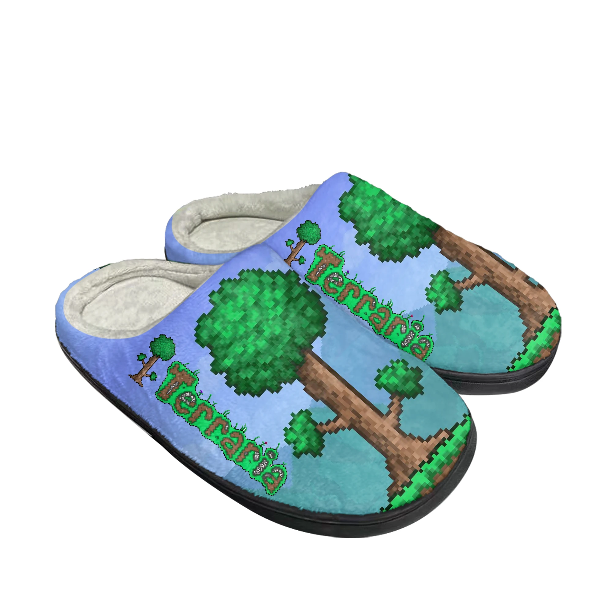 

Terraria Home Cotton Slippers Hot Cartoon Game Mens Womens Plush Bedroom Fashion Casual Keep Warm Shoes Tailor Made Slipper