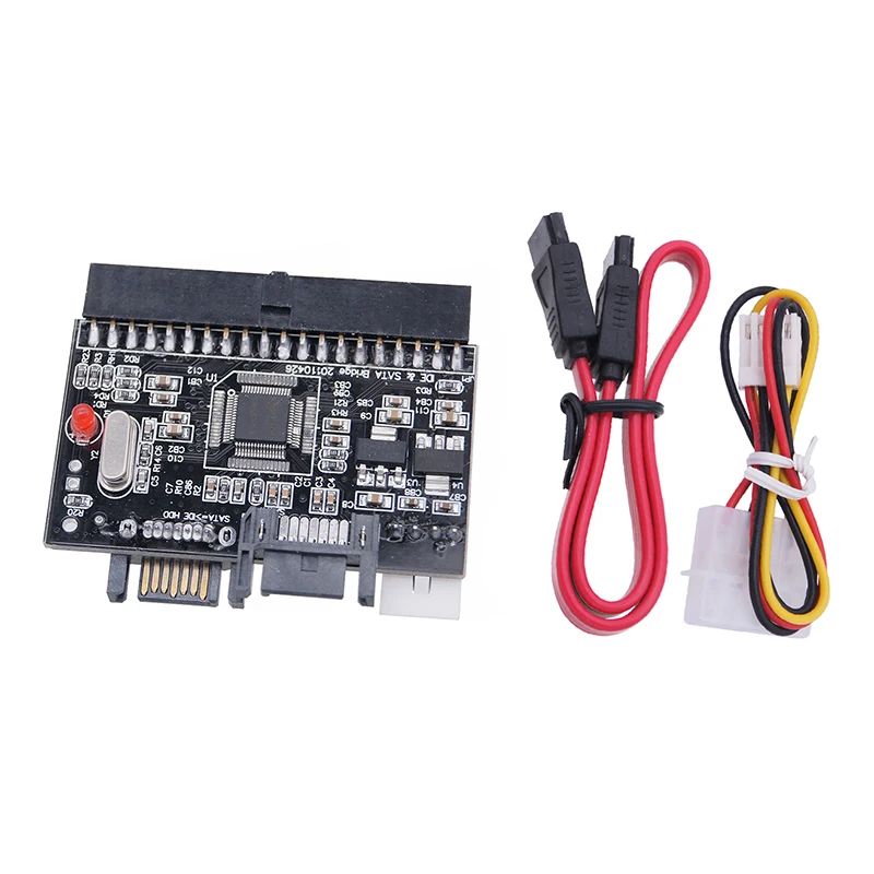 Ide para Conversor de Adaptador Sata Conversão Bidirecional 100 133 Hdd Ssd cd Dvd Riser Card para pc Desktop Chip Jm20330
