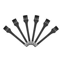 100Pcs Nylon Cleaning Brush Computer Keyboard Grinder Garlic Press Black Small Brushes Dust Removal For Office Table Home 1