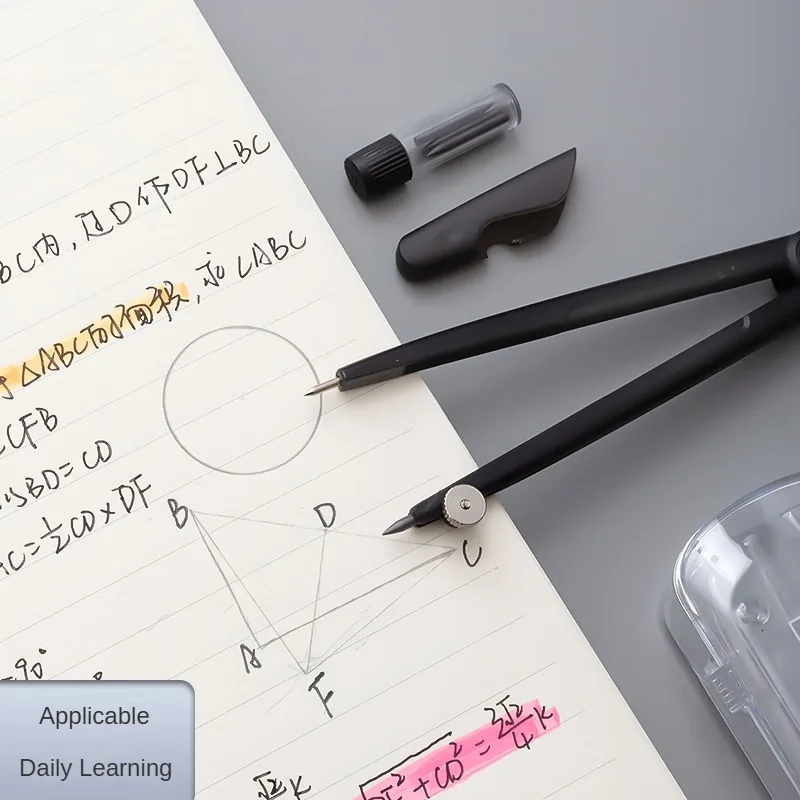 Drawing Compass Set With 3 HB Lead Cores
