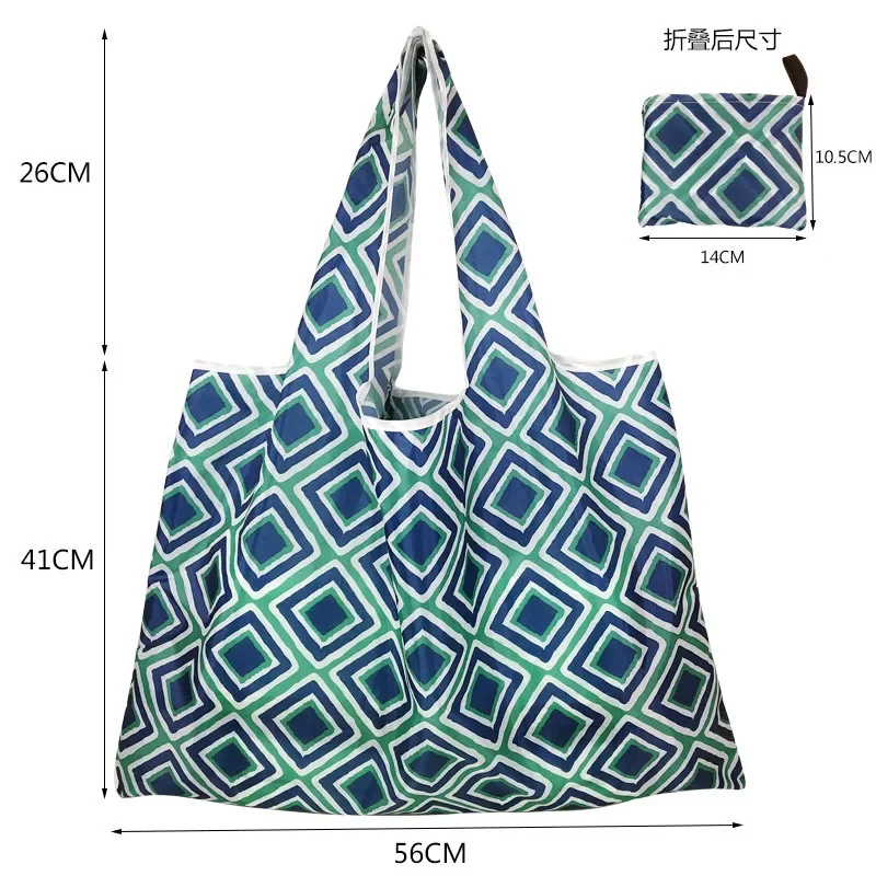 Eco-Friendly Reusable Foldable Tote Bags - Large, Heavy-Duty, Washable Cloth Grocery Bags