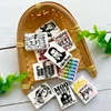 10pcs New Mini Printed Silicone Beads Food Grade Baby Toy Pacifier Chain For Jewelry Making DIY necklace Accessories 4