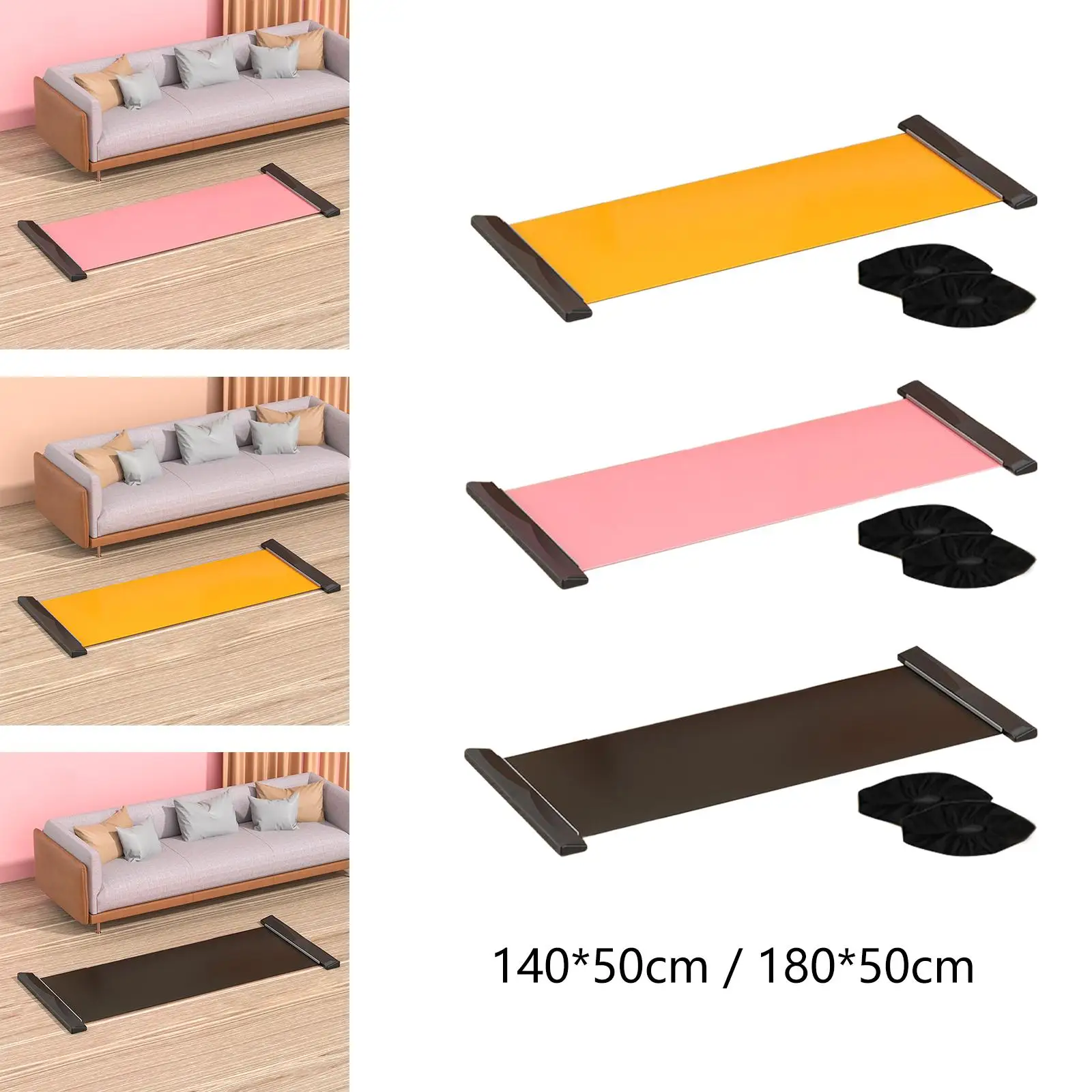 Sliding Pad with Shoe Cover Balance Exercise Strength Sliding Mat