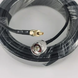 5m / 16Ft antenna cable TS9 to N-Male connector low loss high quality