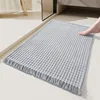 Water Absorption Bathroom Carpet Non-slip Home Bath Mat Tassel Soft Modern Floor Area Rug Home Door Mat Entrance Rug 3