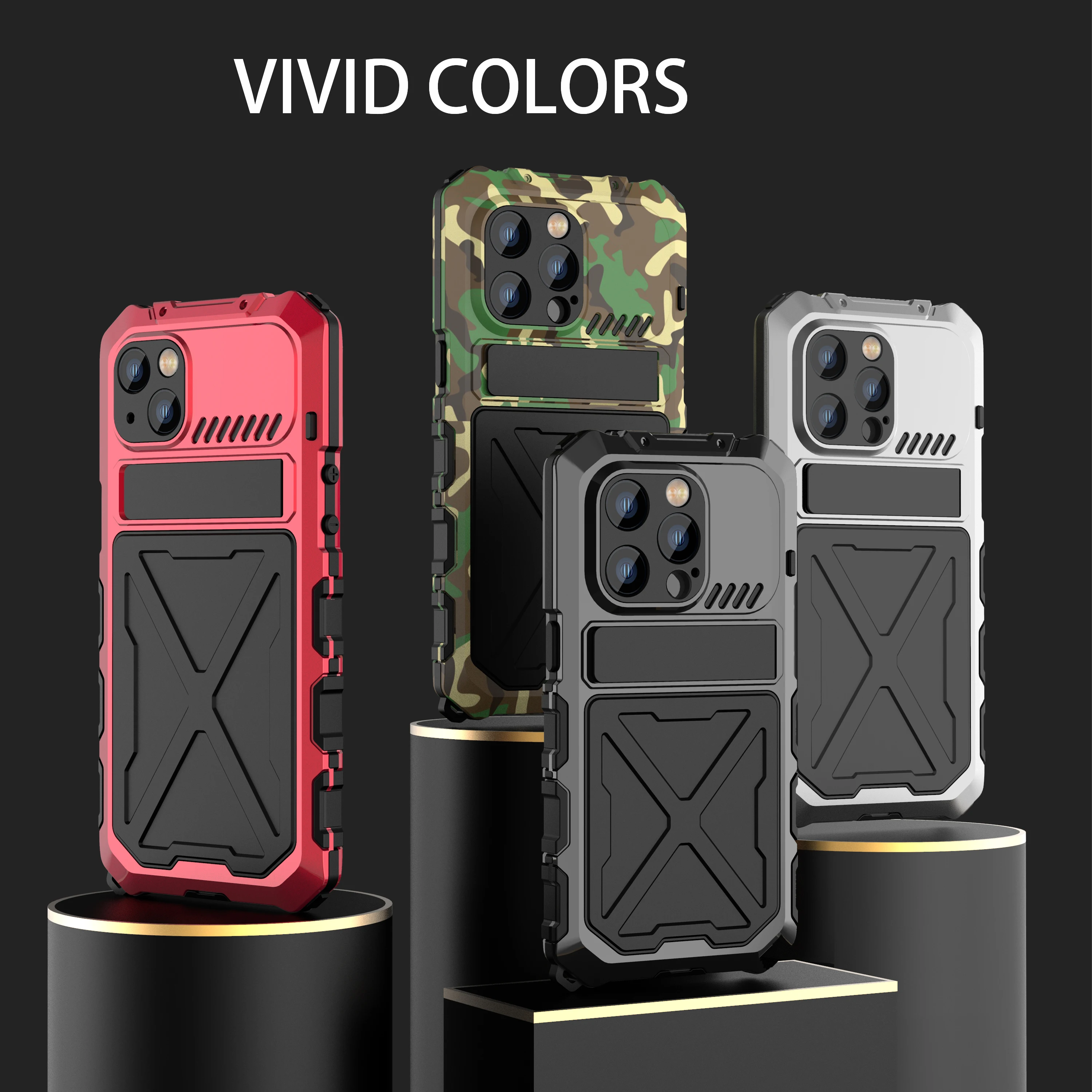 Full Body Armor Case For iphone 14 Pro Max Plus Cover 13 12 Mini 11  Military Grade Metal Heavy Duty IP68 Waterproof Funda Skins - AliExpress