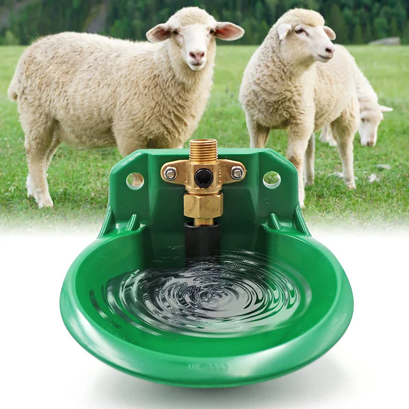 

Sheep Drinking Bowl Copper Valve Head Plastic Water Dispenser Automatic Sheep Drinking Bowl Anti Drop Touch Breeding Bowl