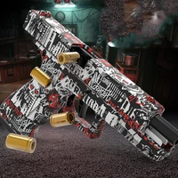 Mechanical Automatic Desert Eagle Toy Gun Shell Ejection Airsoft Pistol Continuous Firing Soft Bullet Toy for Children Shooting 2