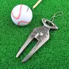Golf Divot Tool Reusable Non-fading Mark Tool Zinc Alloy Golf Pitchfork Golf Training Aid Golf Equipment 3