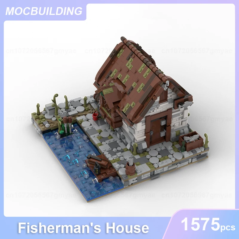 

Fisherman's House Model MOC Building Blocks DIY Assemble Bricks Architecture Educational Display Toys Collection Gifts 1575PCS