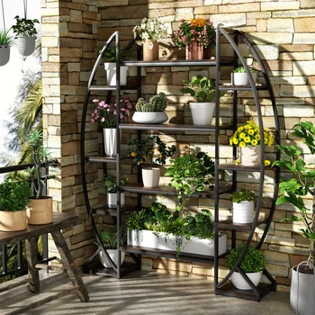 Half-Moon Shape Plant Stand